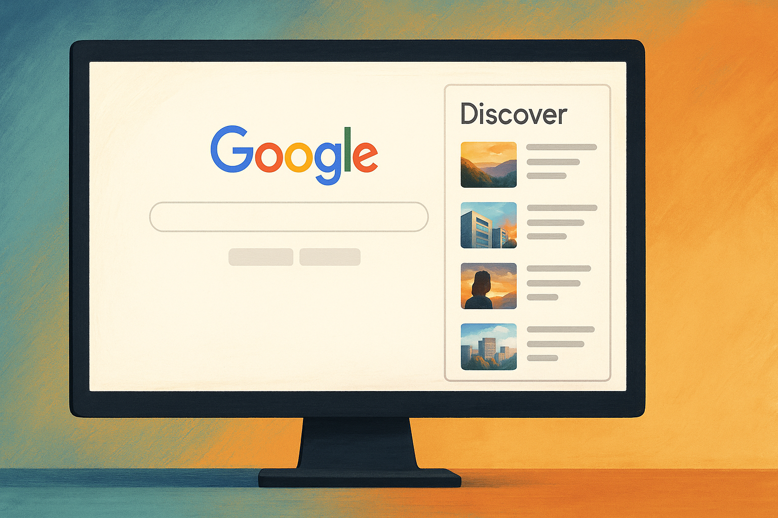 Google Discover no Desktop